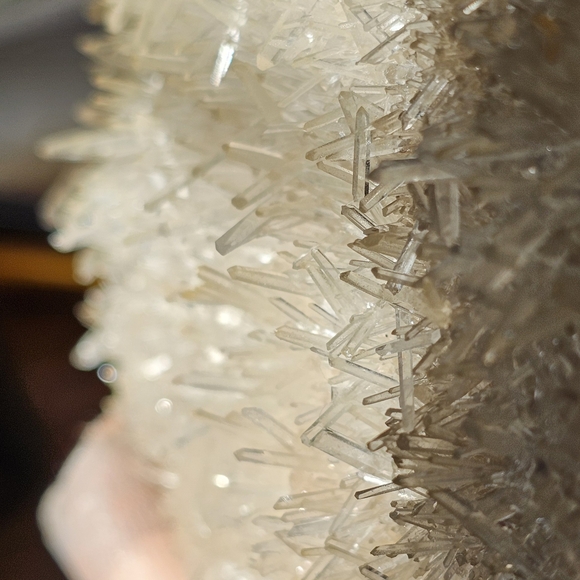 Gorgeous Large Quartz Heart With Sparkly Quartz Needles 5" X 4" With Stand - Picture 3 of 16